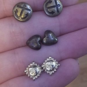 10/$10 3 Pairs of Stud Earrings Bundle